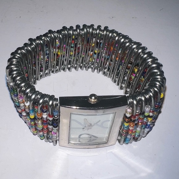 Colorful Beaded Watch Bracelet - Picture 3 of 4